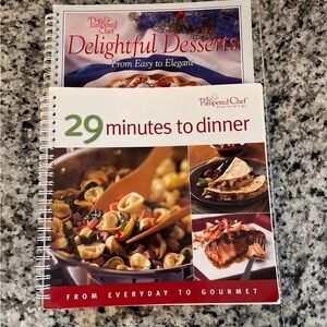 Pampered Chef Cookbook - set of 2